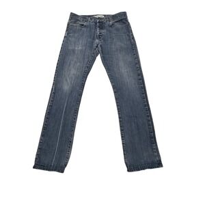 KR3W Klassic Jeans Mens 34x32 Button Fly Straight Leg Blue Denim Y2K Skate  Krew